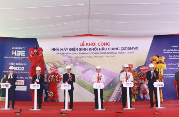 Khởi công dự án Nhà máy điện Sinh khối Hậu Giang